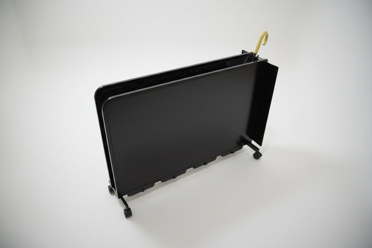 Wet Umbrella Dryer Wet Floor Model Extra Large WUDAWF-1100 Side Top View With Umbrella