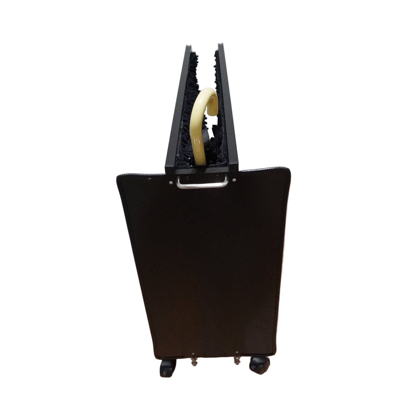 Wet Umbrella Dryer Wet Floor Model No Stickers With Side Skirts WUDAWFS-900 Back Mid View With Umbrella2