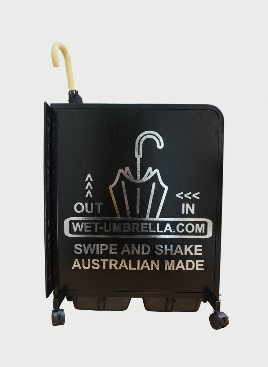 Wet Umbrella Dryer Wet Floor Model Side Low with Umbrella