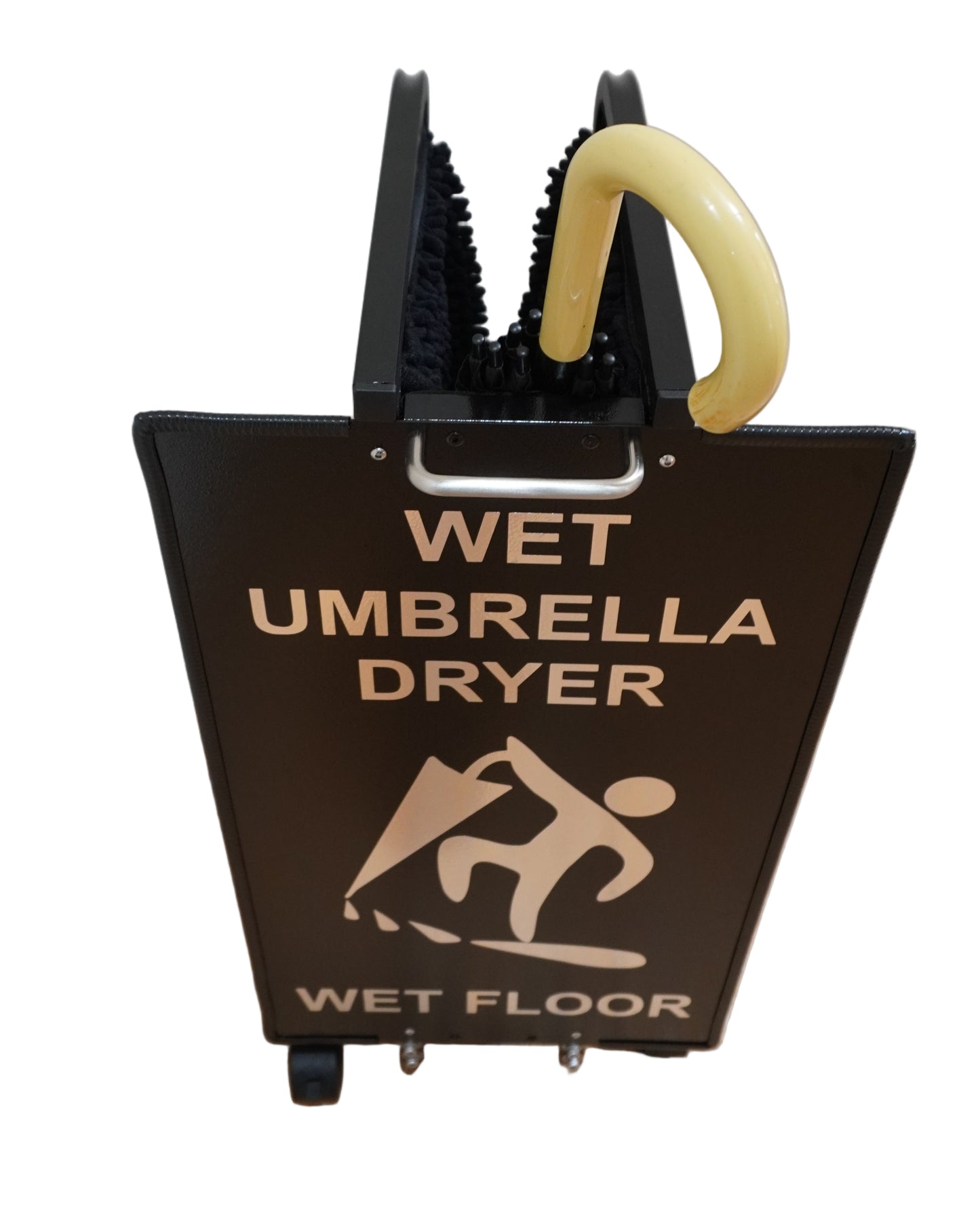 Wet Umbrella Dryer Wet Floor Model Small Chrome Front Top With Umbrella