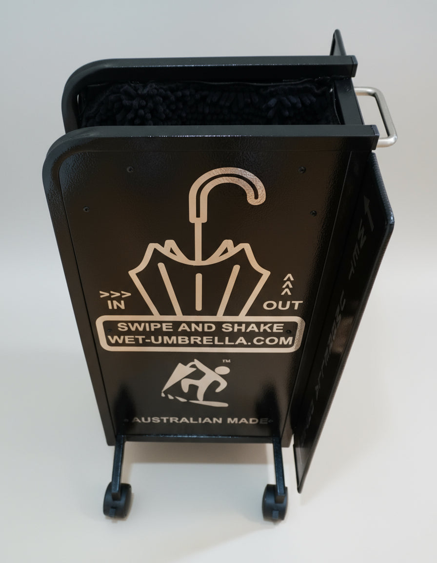 Wet Umbrella Dryer Wet Floor Model Small Chrome Side Top