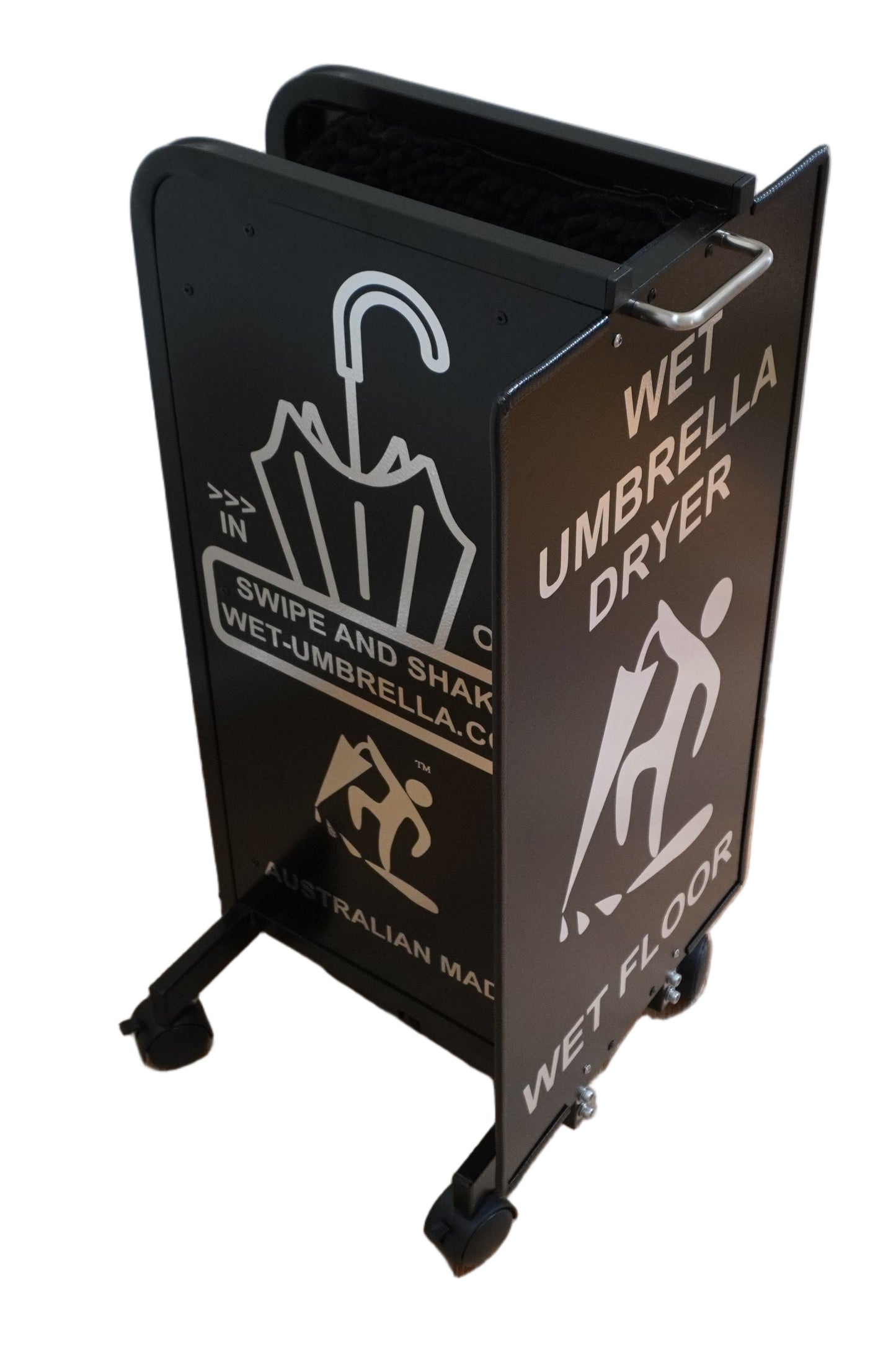 Wet Umbrella Dryer Wet Floor Model Small Chrome Sticker Angle High