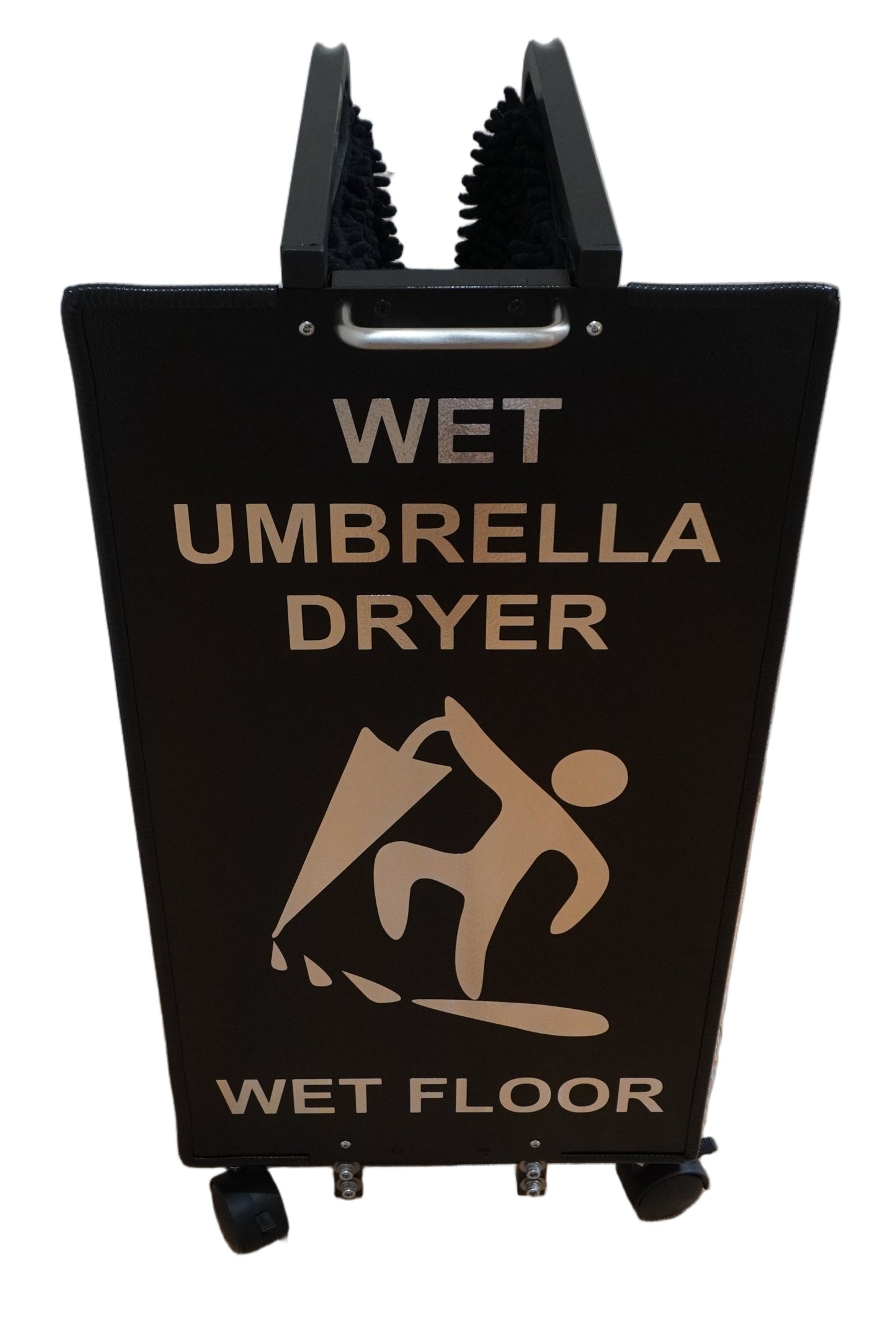 Wet Umbrella Dryer Wet Floor Model Small Chrome Sticker Back High