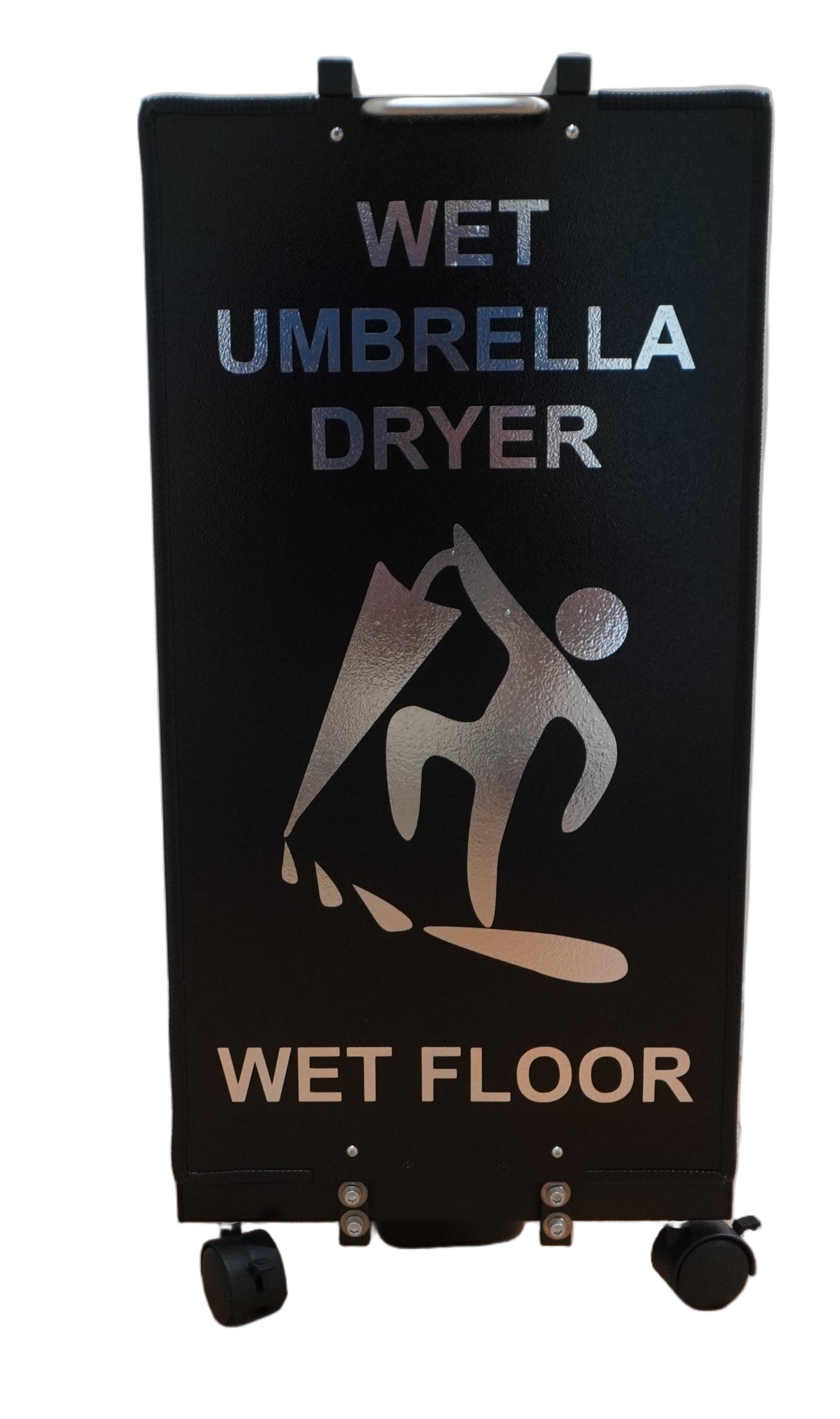 Wet Umbrella Dryer Wet Floor Model Small Chrome Sticker Back Low