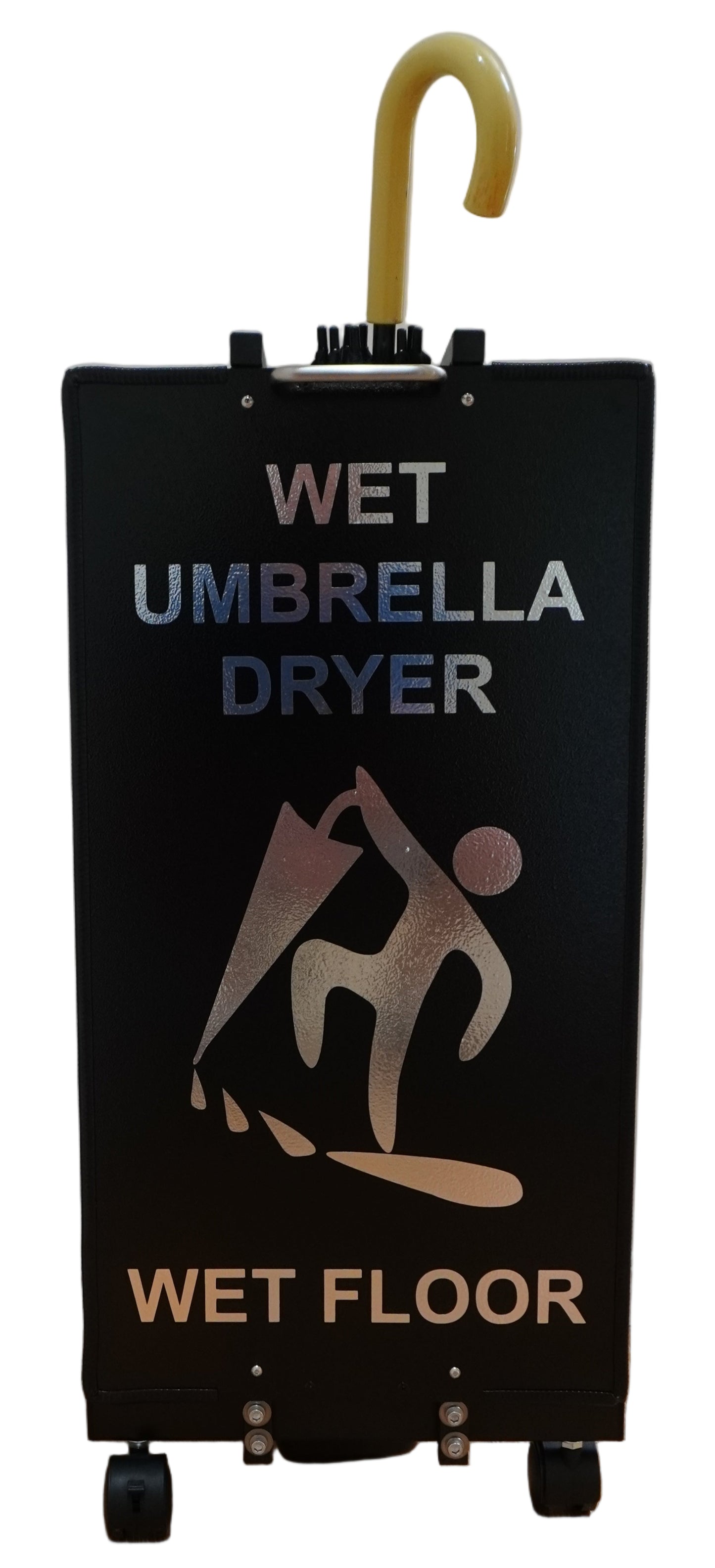 Wet Umbrella Dryer Wet Floor Model Small Chrome Sticker Back Low With Umbrella