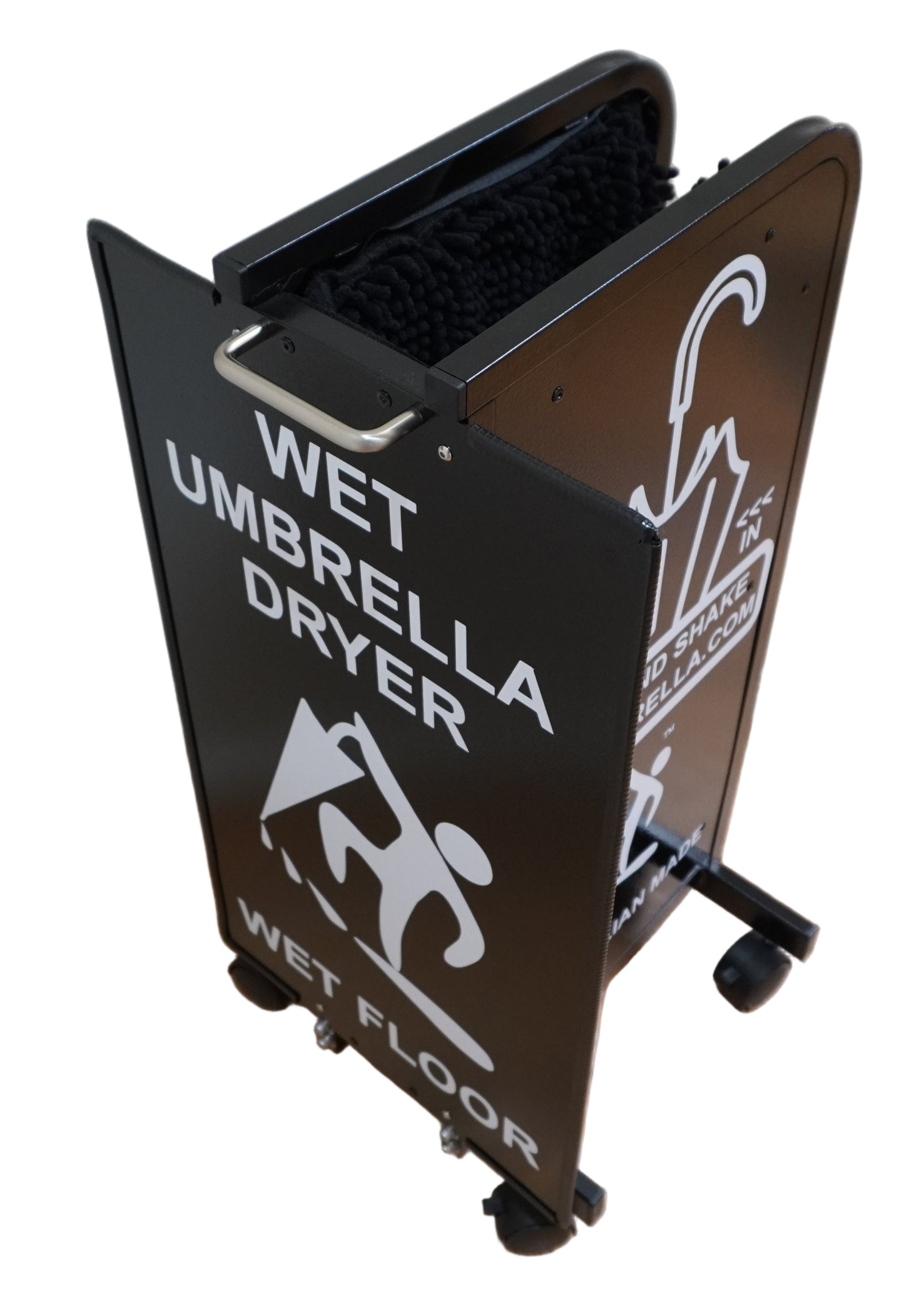 Wet Umbrella Dryer Wet Floor Model Small White Sticker Angle High