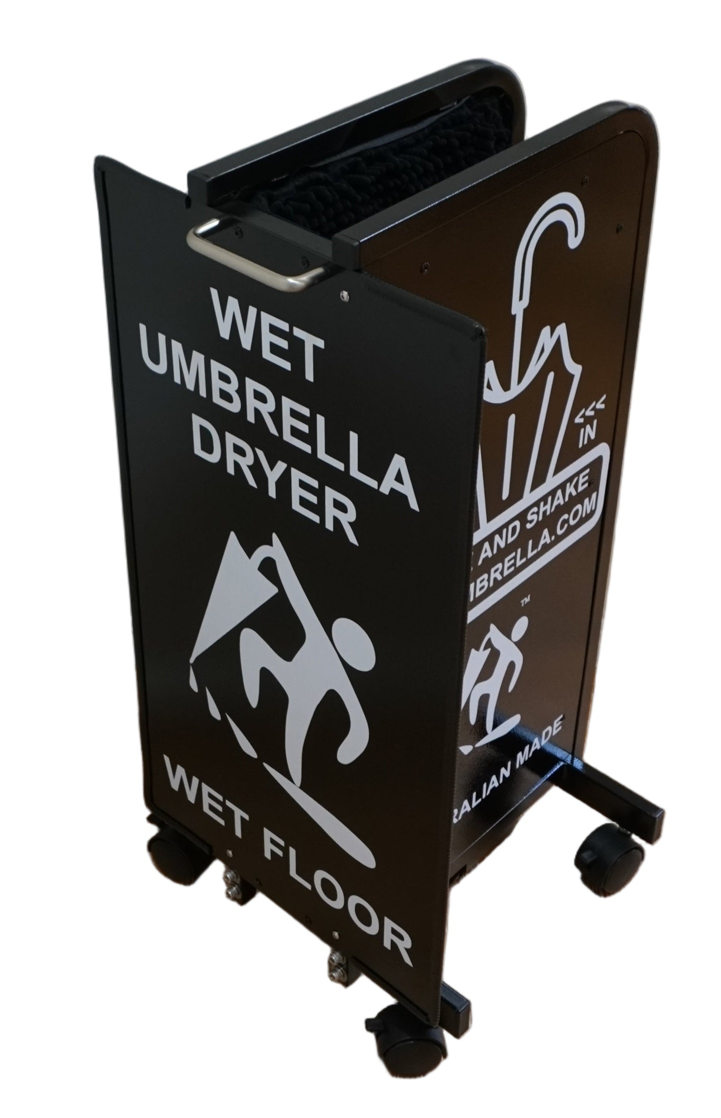 Wet Umbrella Dryer Wet Floor Model Small White Sticker Angle High