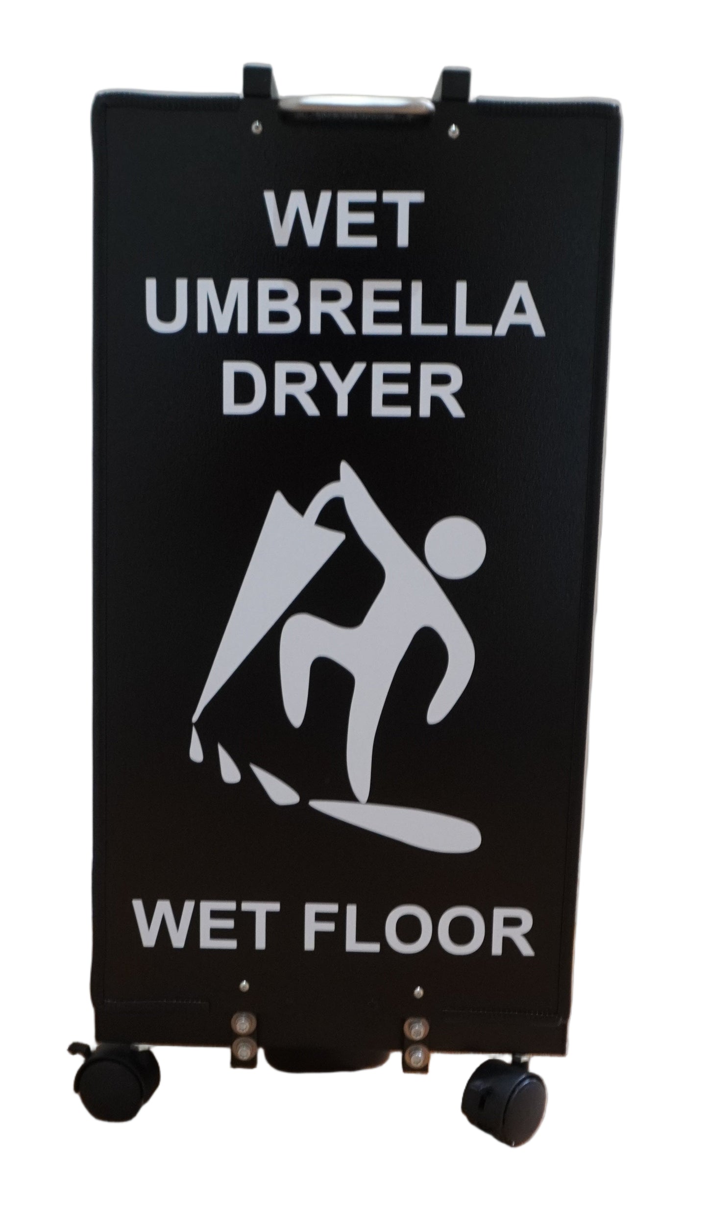 Wet Umbrella Dryer Wet Floor Model Small White Sticker Back Low