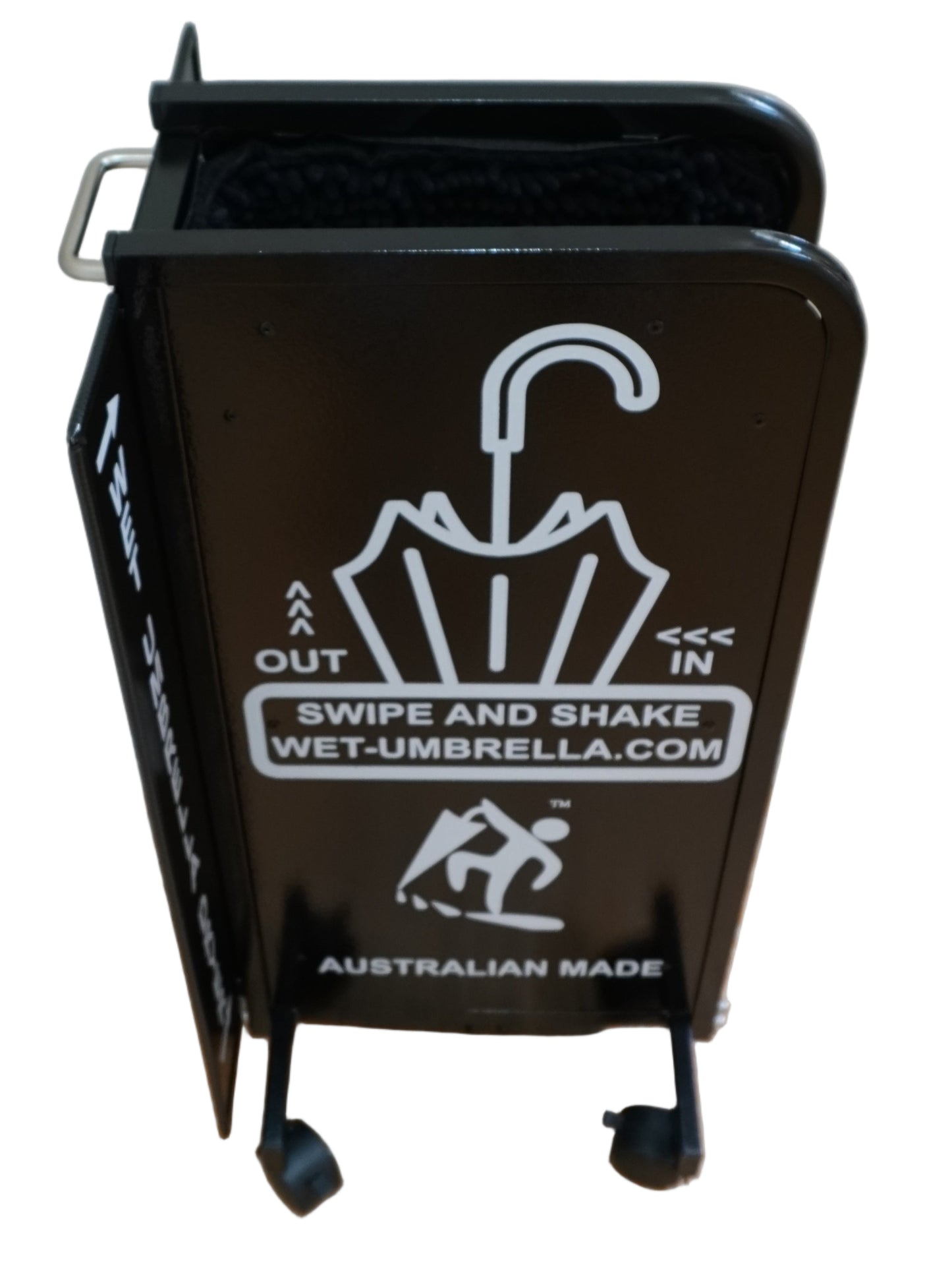 Wet Umbrella Dryer Wet Floor Model Small White Sticker Side Top