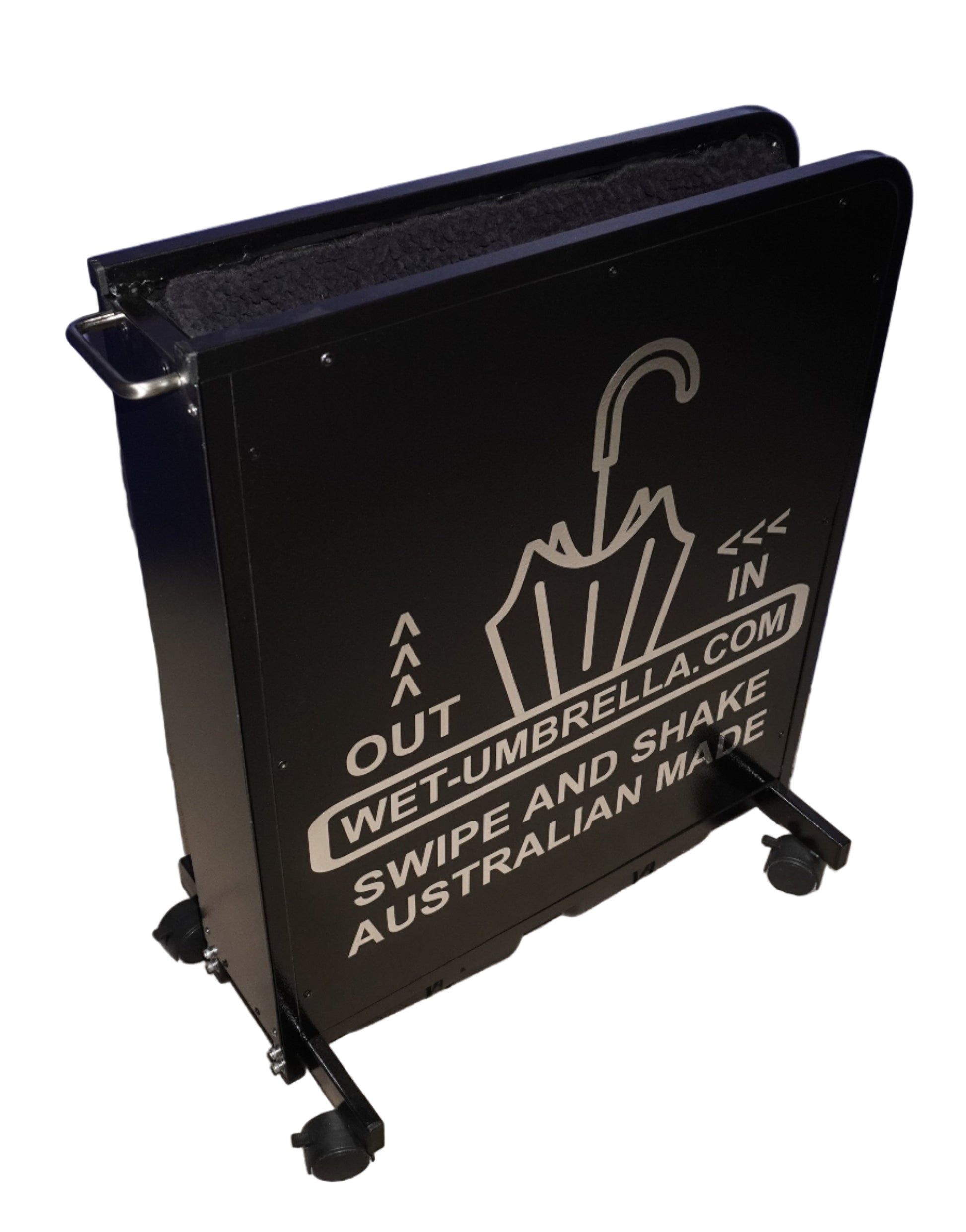 Eco Wet Umbrella Dryer Premium Line Medium WUDAPR-500 With Chrome Stickers Angle View High