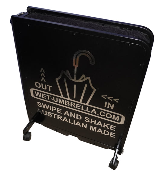 Eco Wet Umbrella Dryer Premium Line Medium WUDAPR-500 With Chrome Stickers Angle View High 2