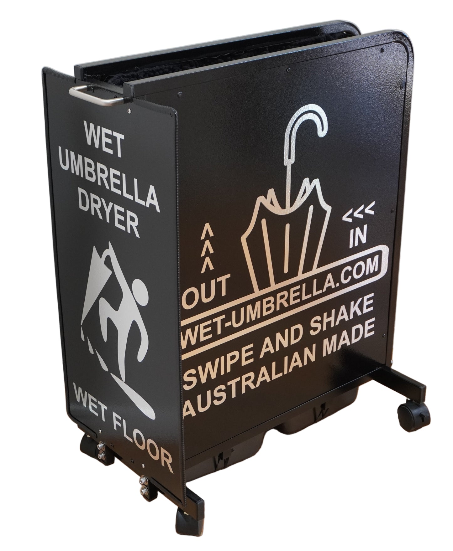 Wet Umbrella Dryer Wet Floor Model Angle Back High 