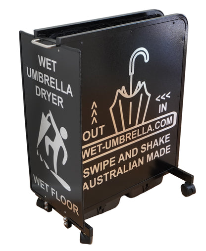 Wet Umbrella Dryer Wet Floor Model Angle Back High 