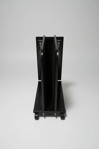 Wet Umbrella Dryer Wet Floor Model Chrome Stickers With Side Skirts WUDAWFSC-500 Front View