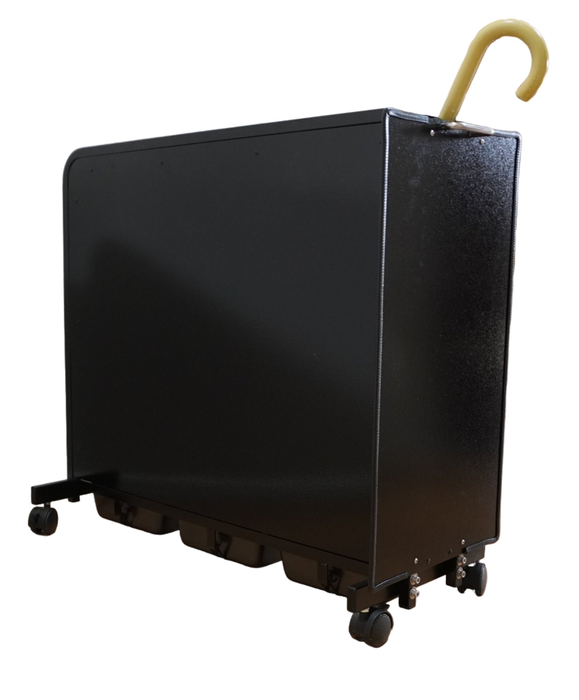 Wet Umbrella Dryer Wet Floor Model Large WUDAWF-900 Angle Low View With Umbrella