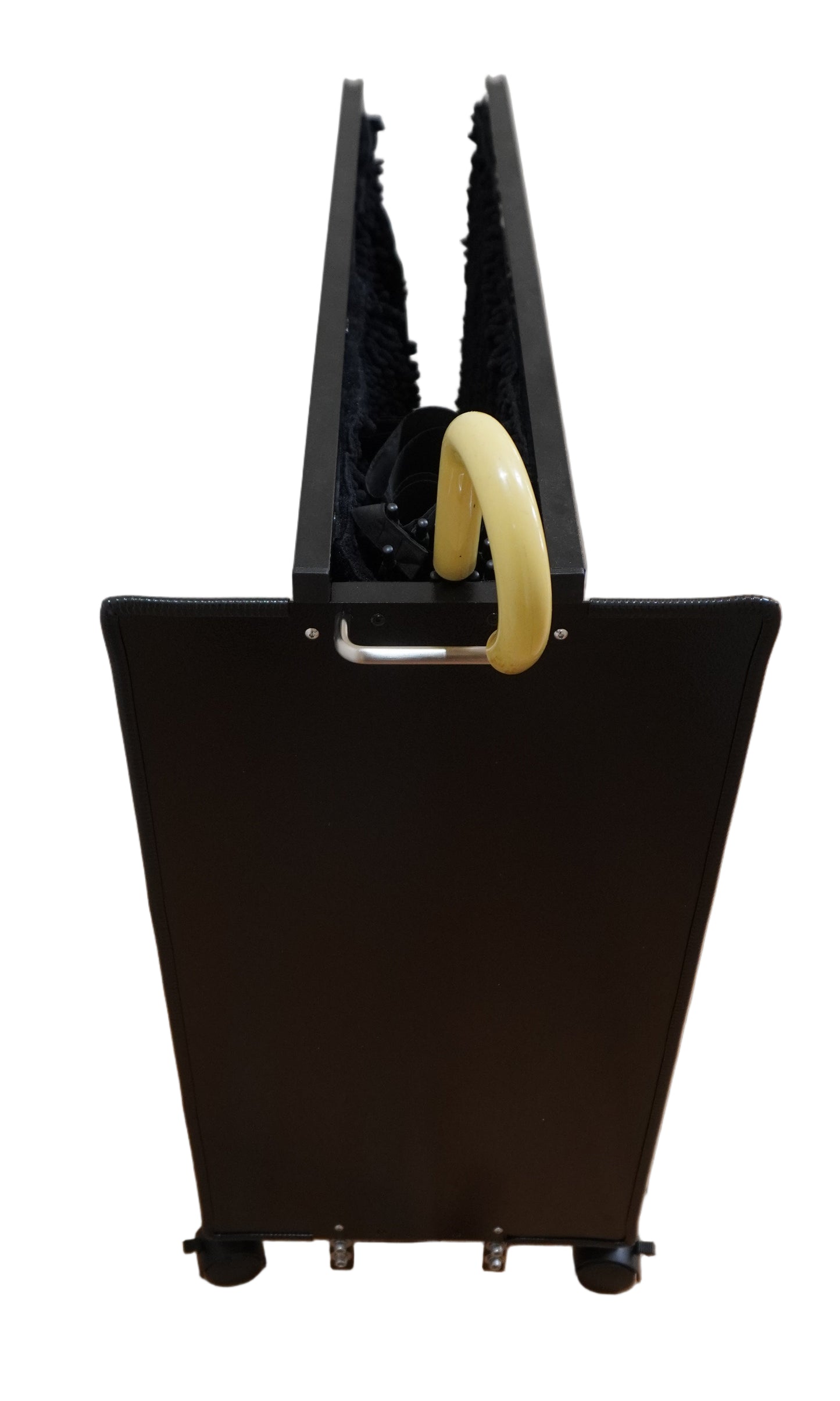 Wet Umbrella Dryer Wet Floor Model Large WUDAWF-900 Back Mid View With Umbrella