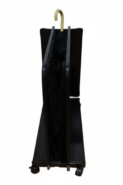 Wet Umbrella Dryer Wet Floor Model No Stickers With Side Skirts WUDAWFS-1100 Front Mid View With Umbrella