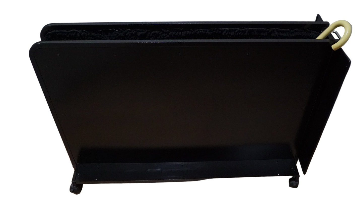 Wet Umbrella Dryer Wet Floor Model No Stickers With Side Skirts WUDAWFS-1100 Side Mid View With Umbrella