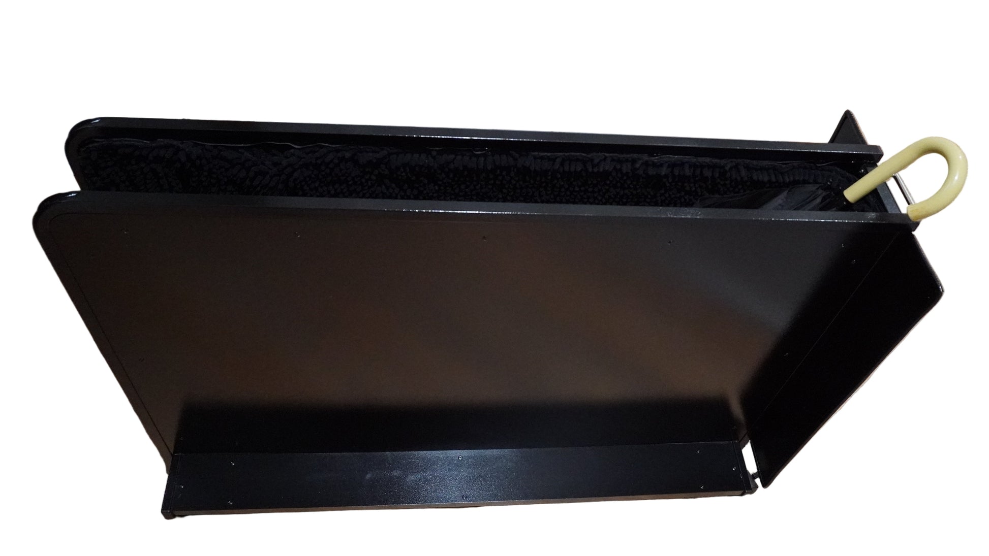 Wet Umbrella Dryer Wet Floor Model No Stickers With Side Skirts WUDAWFS-1100 Side Top View With Umbrella