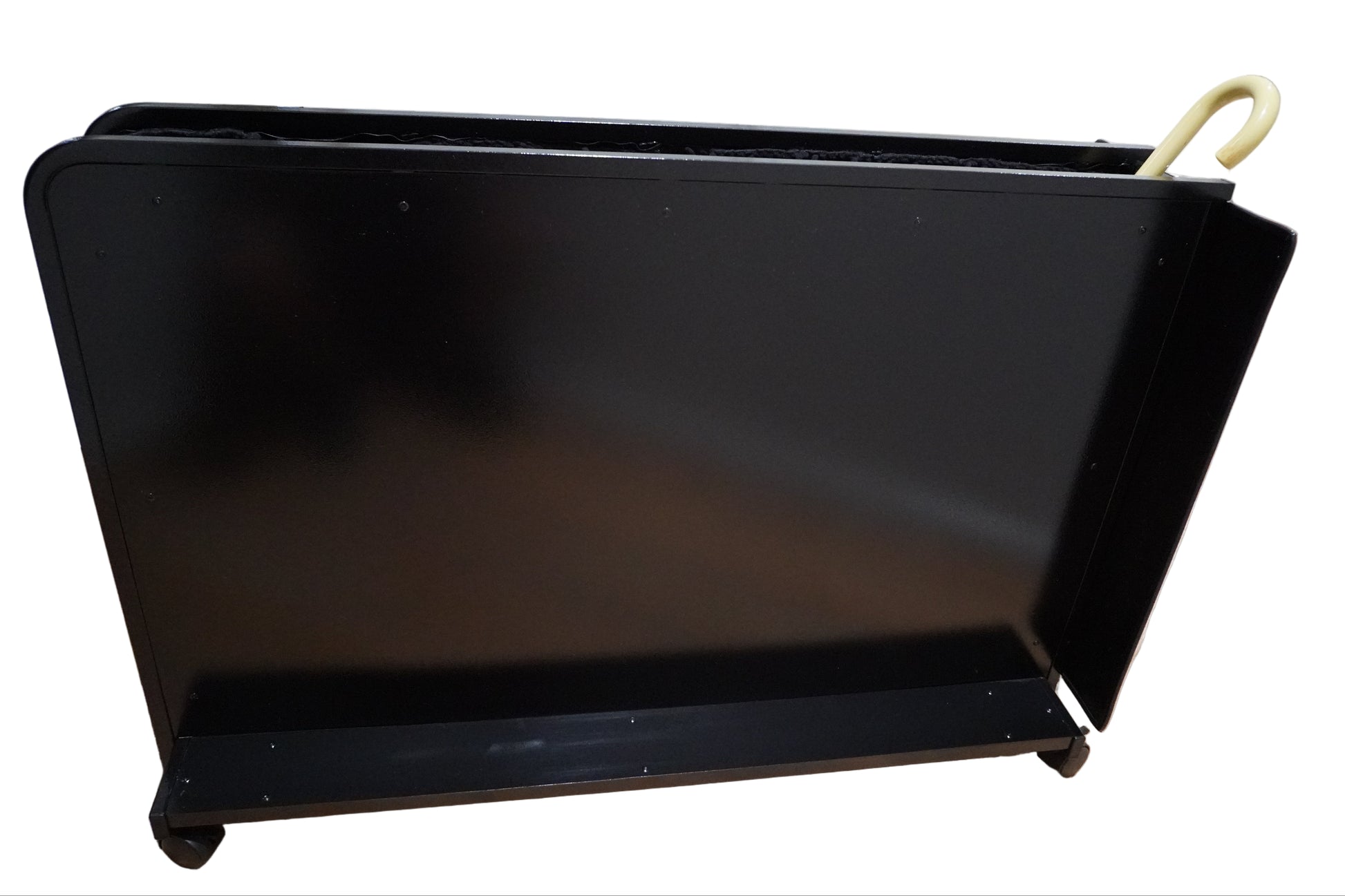 Wet Umbrella Dryer Wet Floor Model No Stickers With Side Skirts WUDAWFS-1100 Side View Angle With Umbrella