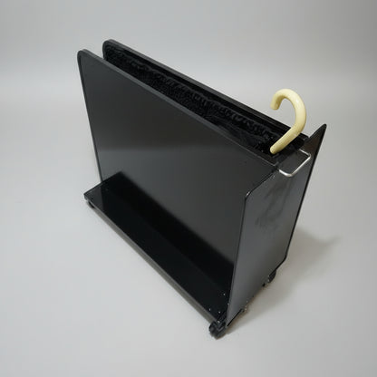 Wet Umbrella Dryer Wet Floor Model No Stickers With Side Skirts WUDAWFS-900 Angle Top View With Umbrella