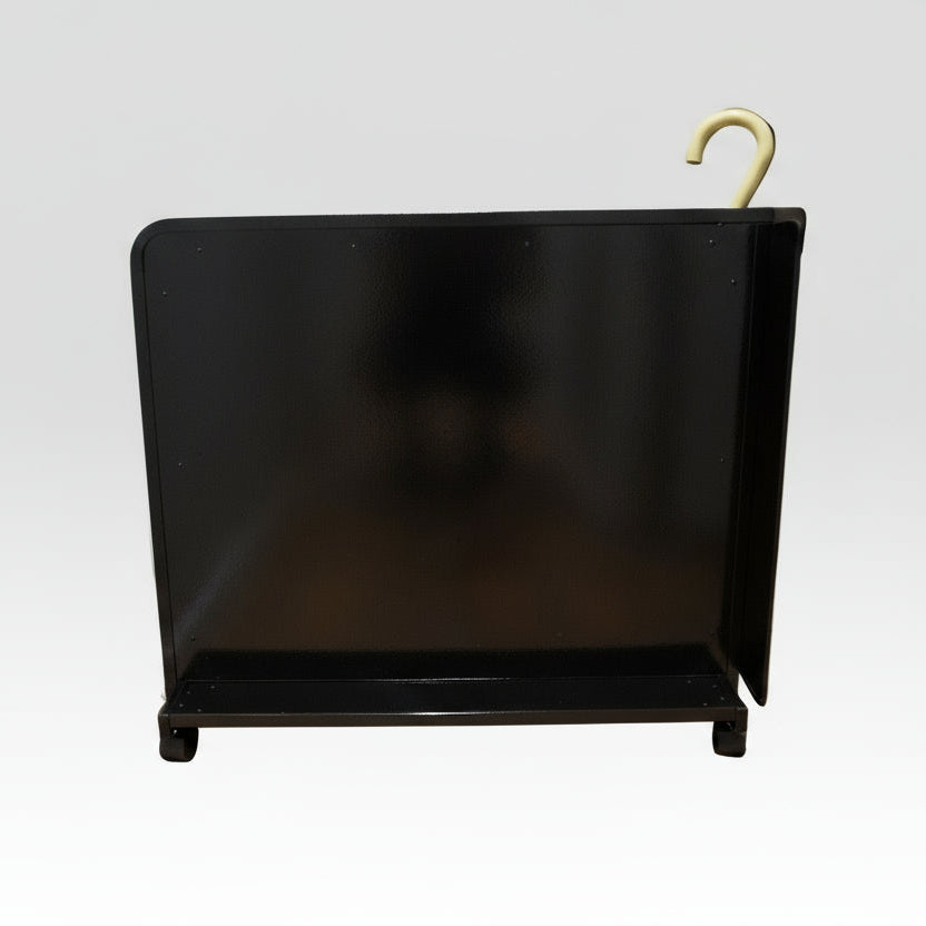 Wet Umbrella Dryer Wet Floor Model No Stickers With Side Skirts WUDAWFS-900 Side Low View With Umbrella