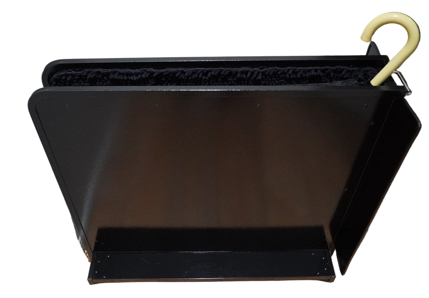 Wet Umbrella Dryer Wet Floor Model No Stickers With Side Skirts WUDAWFS-900 Side Top View With Umbrella